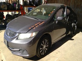 2014 HONDA CIVIC, GRAY, LX MODEL, 1.8L, AT.   A26331